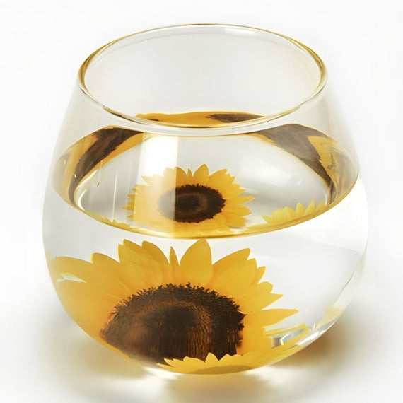 水月鏡花向日葵玻璃杯