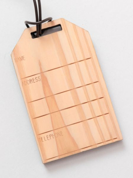 木製和風御守形行李牌（日本傳統圖案）