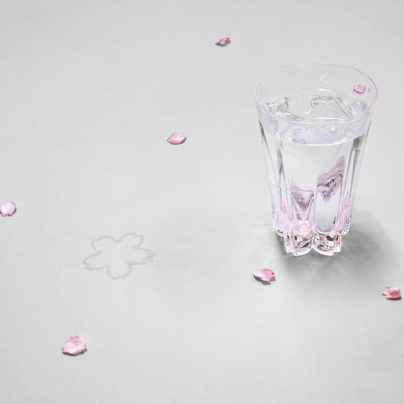 櫻花水印玻璃啤酒杯
