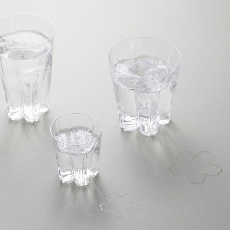 櫻花水印玻璃水杯