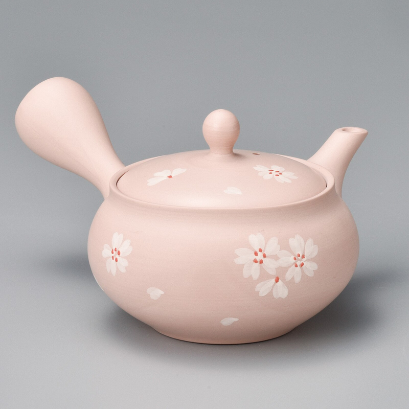 常滑燒粉紅櫻花茶壺